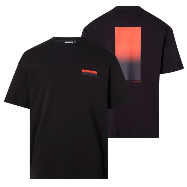 Calvin Klein Ombre Back Print T-shirt Zwart