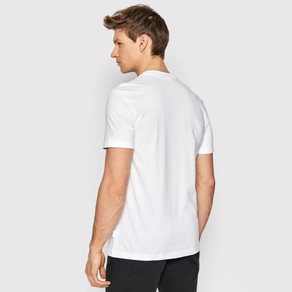 Calvin Klein Raised Striped Logo T-shirt Wit