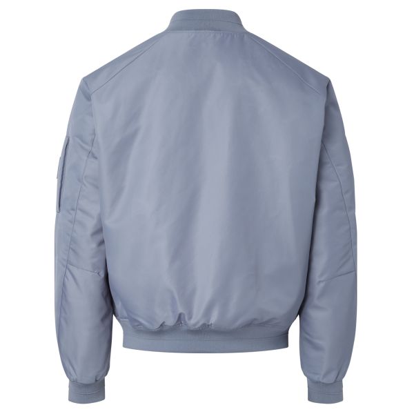 Calvin Klein Satin Bomber Jack Grijs/Blauw