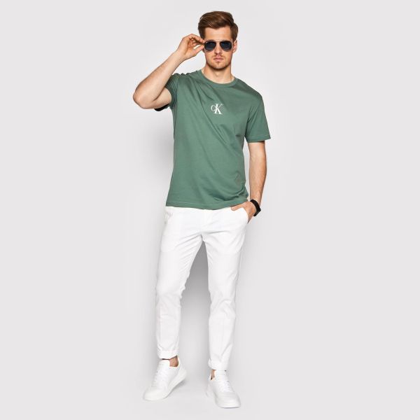 Calvin Klein Small Chest Logo T-shirt Groen