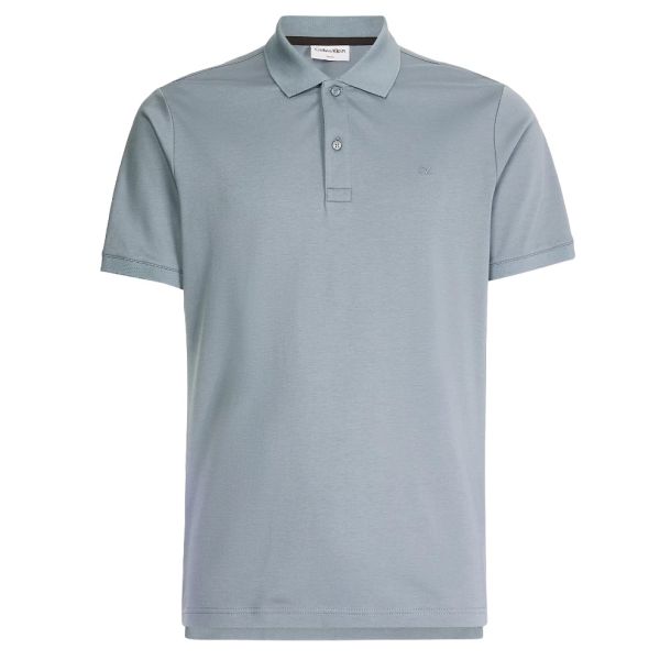 Calvin Klein Smooth Slim Polo Grijs/Blauw