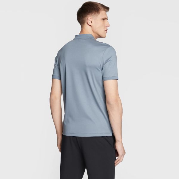 Calvin Klein Smooth Slim Polo Grijs/Blauw