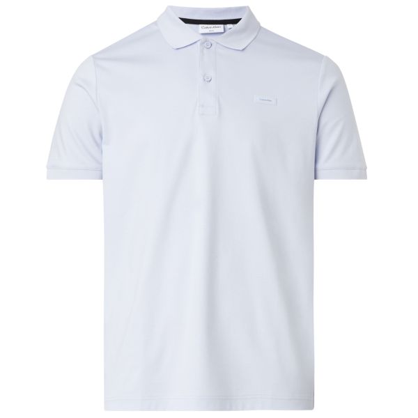Calvin Klein Smooth Slim Polo Licht Blauw