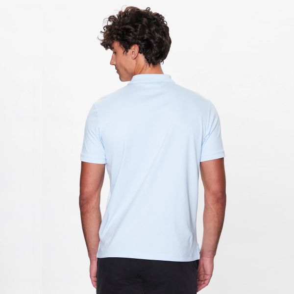 Calvin Klein Smooth Slim Polo Licht Blauw