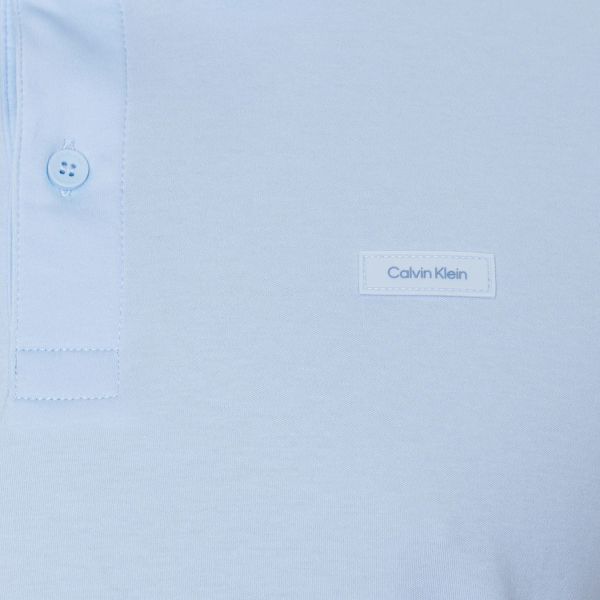 Calvin Klein Smooth Slim Polo Licht Blauw