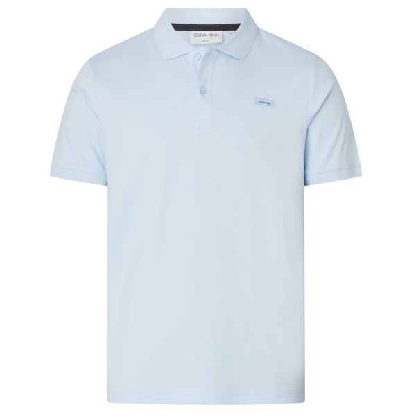 Calvin Klein Smooth Slim Polo Licht Blauw