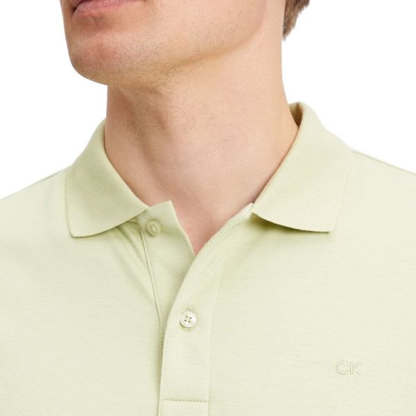 Calvin Klein Smooth Slim Polo Licht Groen