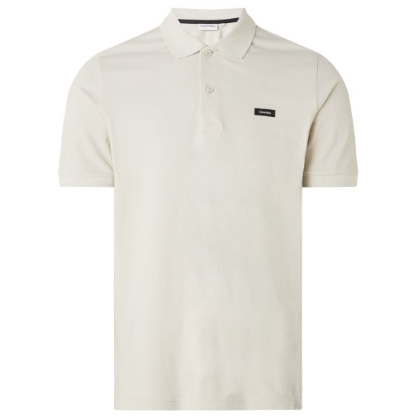 Calvin Klein Stretch Pique Slim Polo Beige
