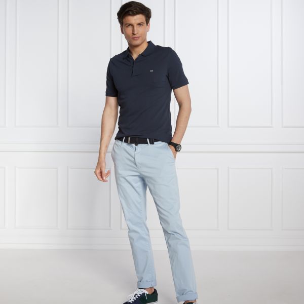 Calvin Klein Stretch Pique Slim Polo Navy