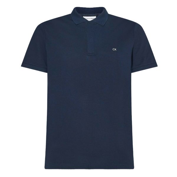 Calvin Klein Stretch Pique Slim Polo Navy