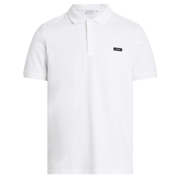Calvin Klein Stretch Pique Slim Polo Wit