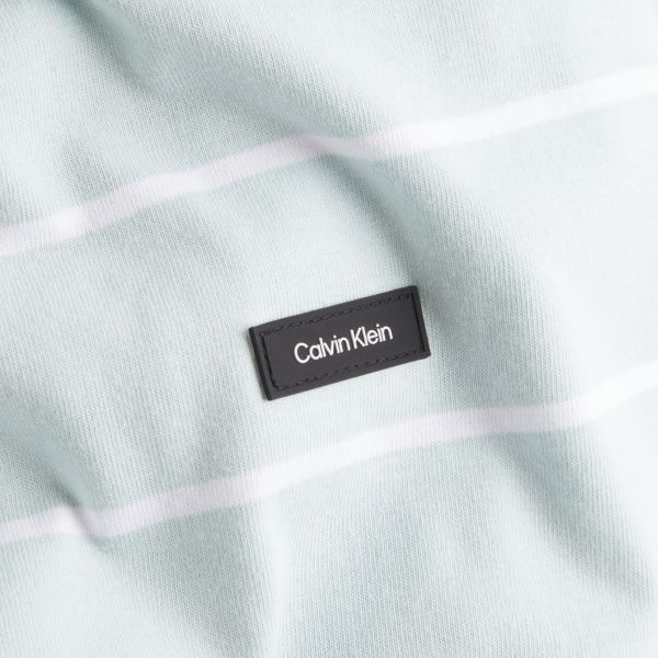 Calvin Klein Striped T-shirt Licht Blauw/Wit