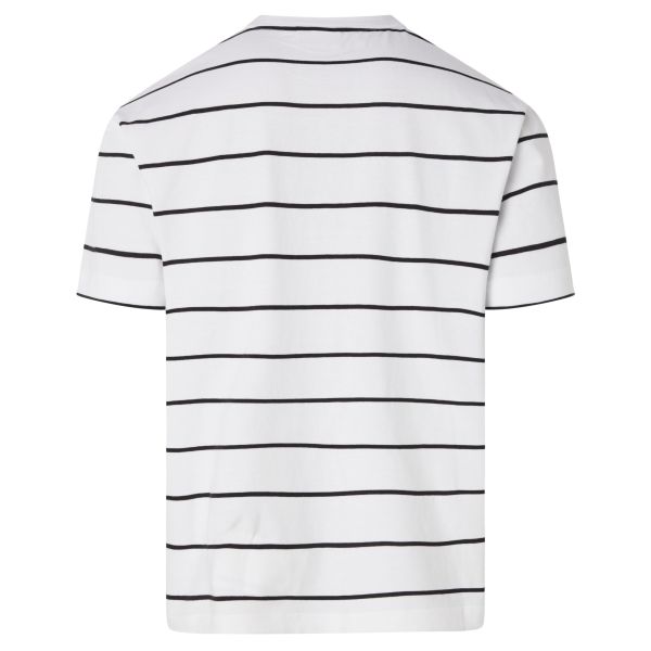 Calvin Klein Striped T-shirt Licht Wit/Zwart