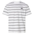 Calvin Klein Striped T-shirt Licht Wit/Zwart