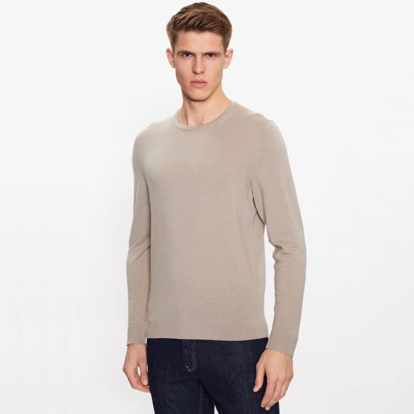 Calvin Klein Superior Merino Sweater Beige