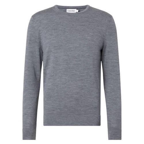 Calvin Klein Superior Merino Sweater Grijs