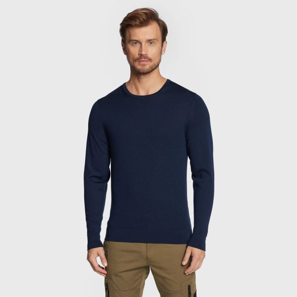 Calvin Klein Superior Merino Sweater Navy