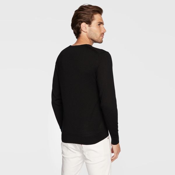 Calvin Klein Superior Merino Sweater Zwart