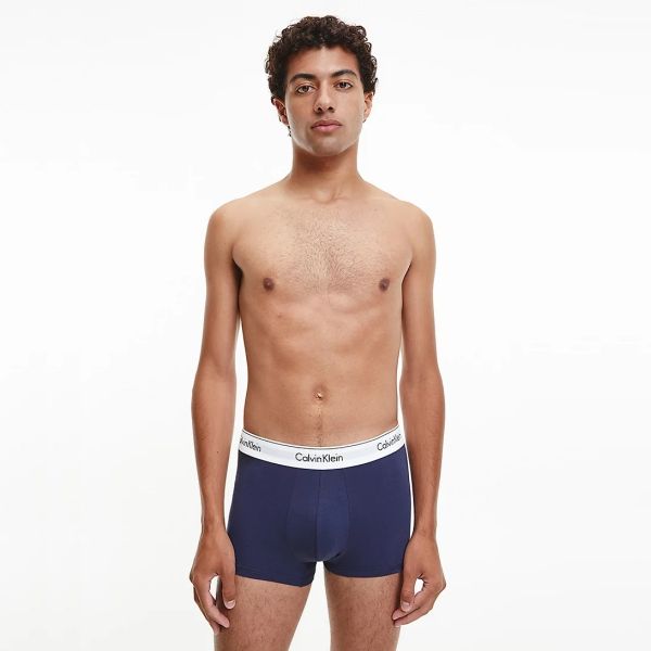 Calvin Klein Trunk Boxer 3-Pack Navy/Licht Blauw/Grijs