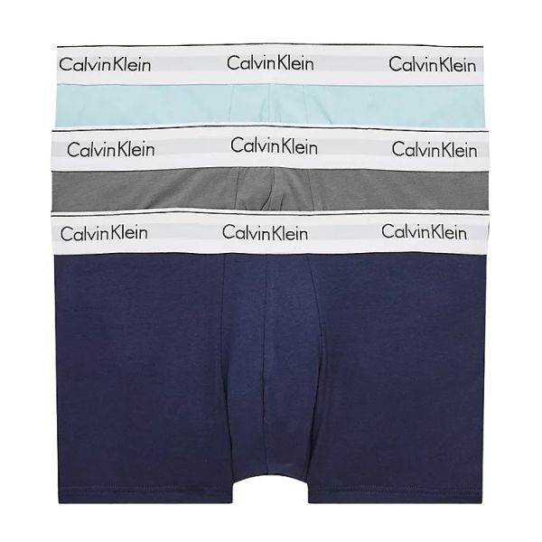 Calvin Klein Trunk Boxer 3-Pack Navy/Licht Blauw/Grijs