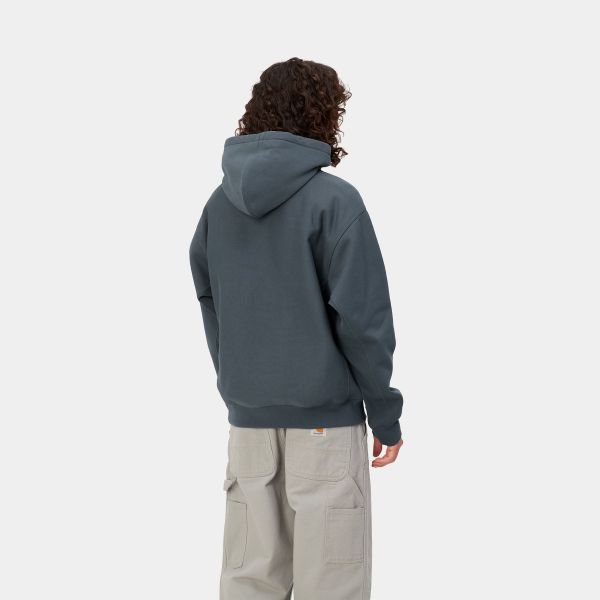 Carhartt American Script Hoodie Donker Blauw