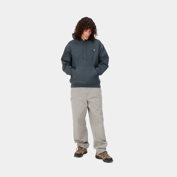 Carhartt American Script Hoodie Donker Blauw