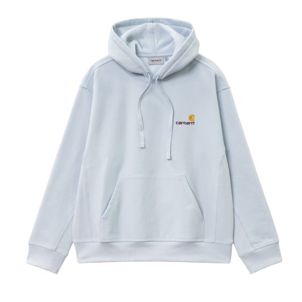 Carhartt American Script Hoodie Licht Blauw