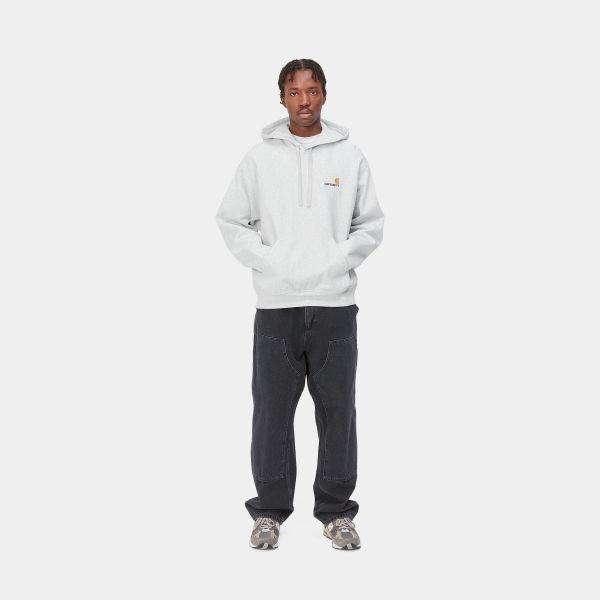 Carhartt American Script Hoodie Licht Grijs