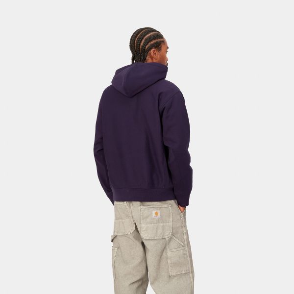 Carhartt American Script Hoodie Paars