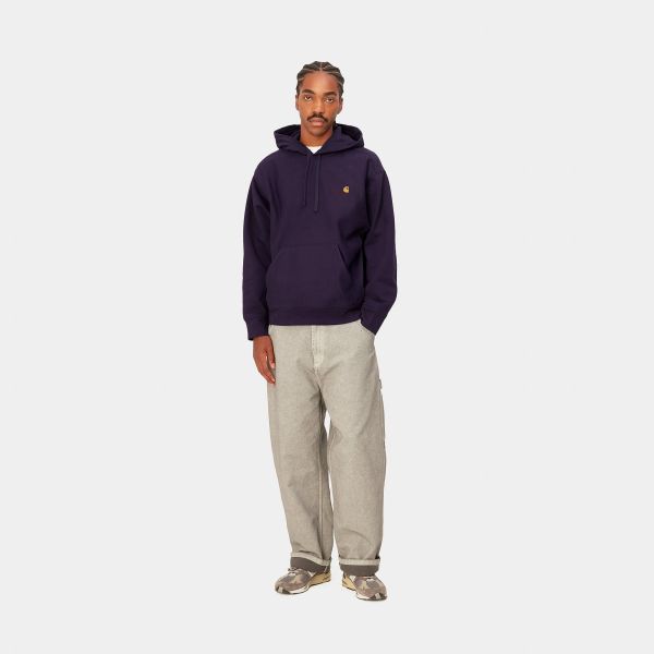 Carhartt American Script Hoodie Paars