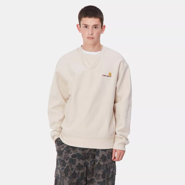 Carhartt American Script Sweater Off White