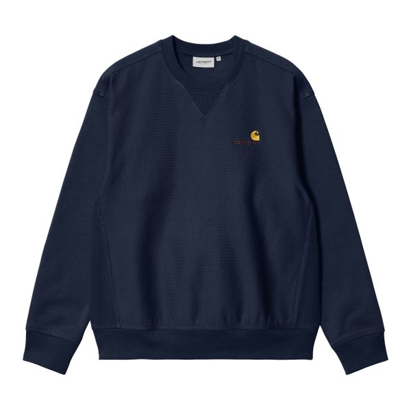 Carhartt American Script Sweater Donker Blauw