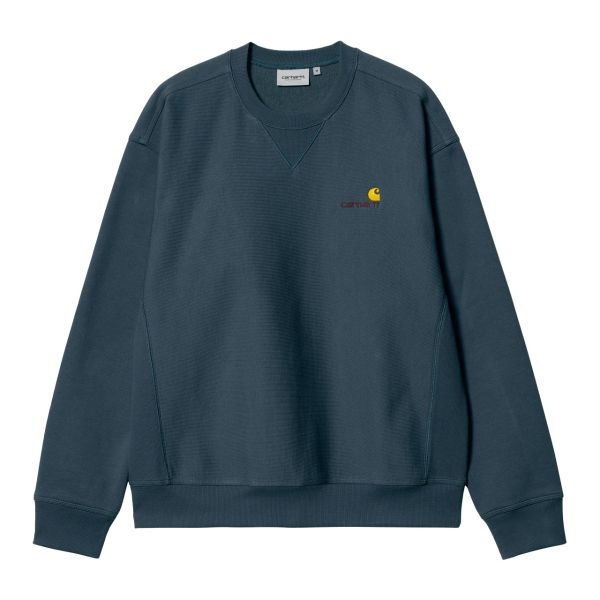 Carhartt American Script Sweater Donker Blauw