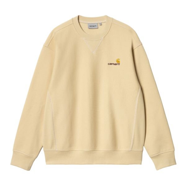 Carhartt American Script Sweater Geel/Beige