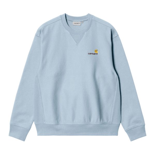 Carhartt American Script Sweater Licht Blauw
