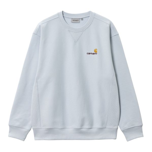Carhartt American Script Sweater Licht Blauw