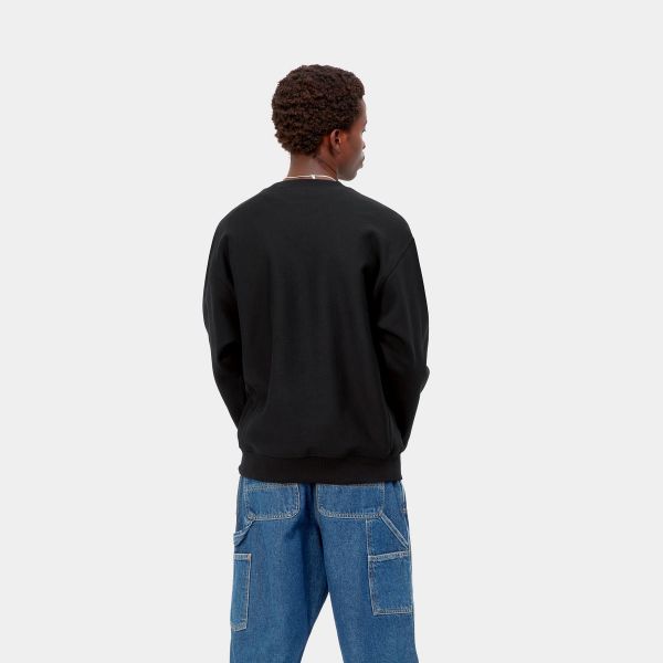 Carhartt American Script Sweater Zwart