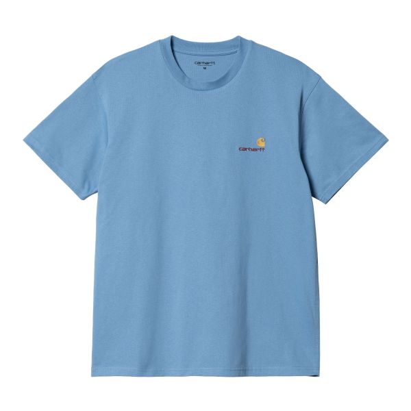 Carhartt American Script T-shirt Blauw