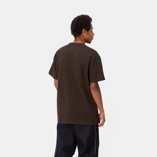 Carhartt American Script T-shirt Donker Bruin