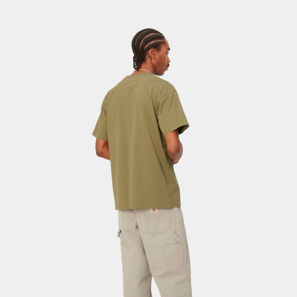 Carhartt American Script T-shirt Donker Groen