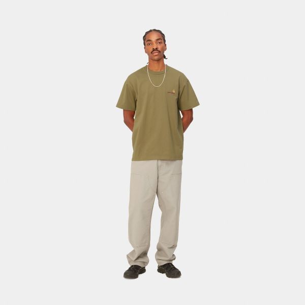 Carhartt American Script T-shirt Donker Groen