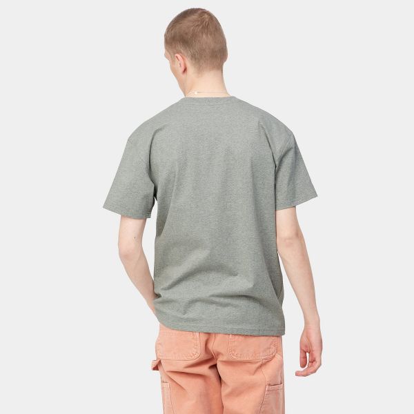 Carhartt American Script T-shirt Grijs