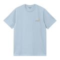 Carhartt American Script T-shirt Licht Blauw