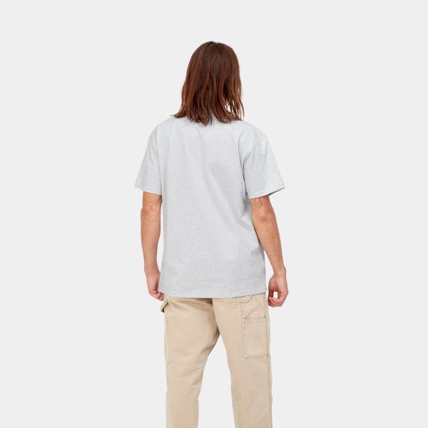 Carhartt American Script T-shirt Licht Grijs