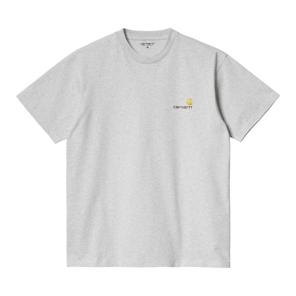 Carhartt American Script T-shirt Licht Grijs