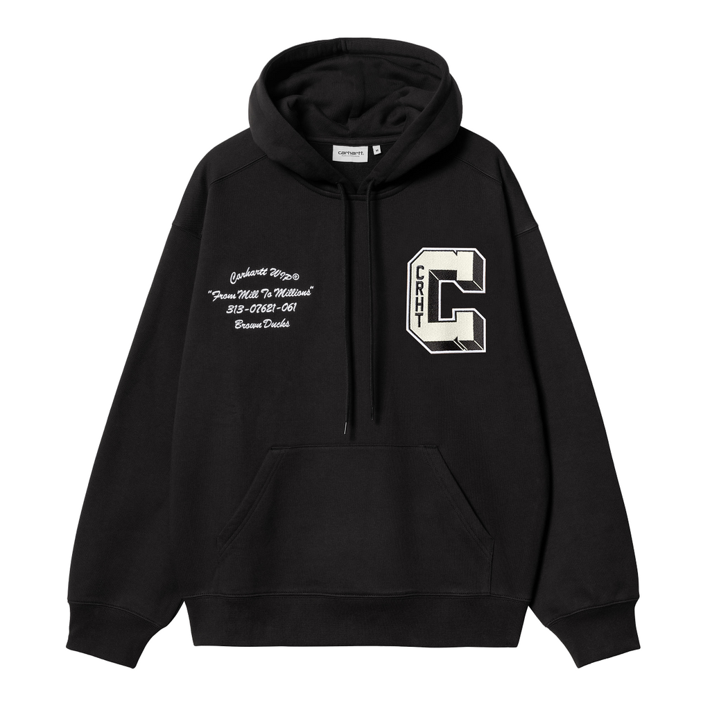 Carhartt Brown Ducks Hoodie Zwart