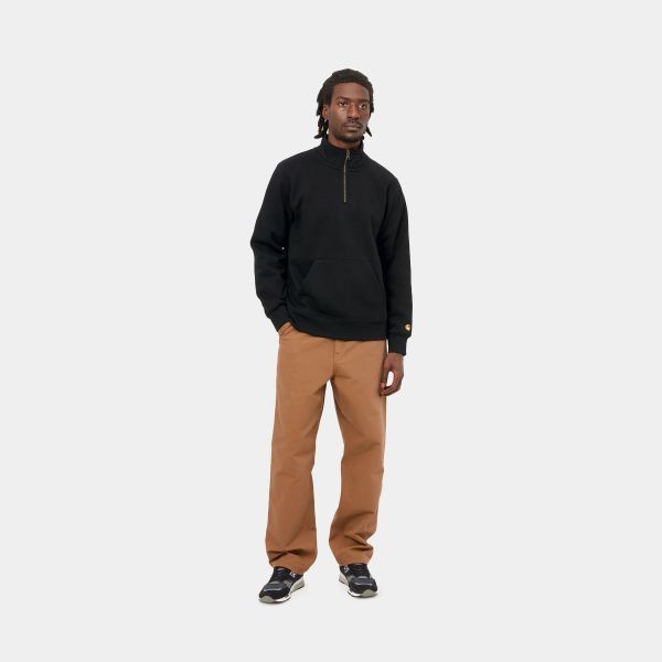 Carhartt Chase Neck Zip Sweater Zwart