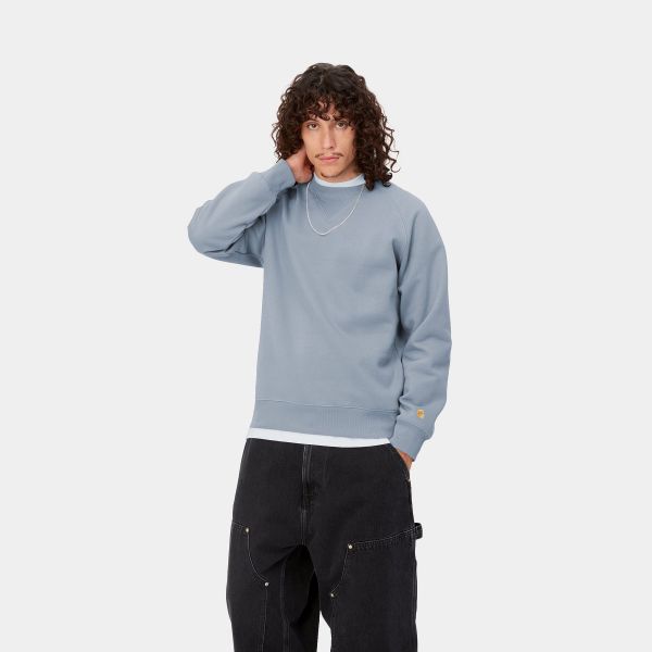 Carhartt Chase Sweater Grijs/Blauw