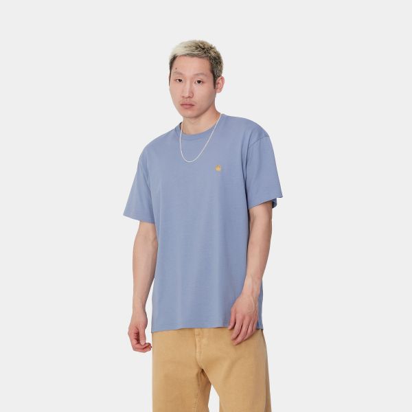 Carhartt Chase T-shirt Licht Blauw