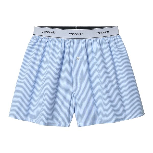 Carhartt Cotton Script Boxers Licht Blauw